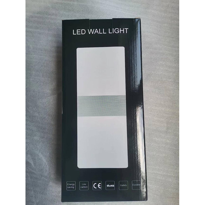 Lightsjoy LED настінний світильник 12W, сучасний, для внутрішнього освітлення, холодне біле світло, для спальні, коридору, вітальні, сходів