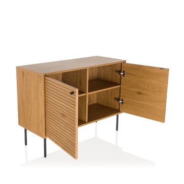 Сервант LINNO S 100x40x74 см, 2 дверцята, дуб, hjh LIVING