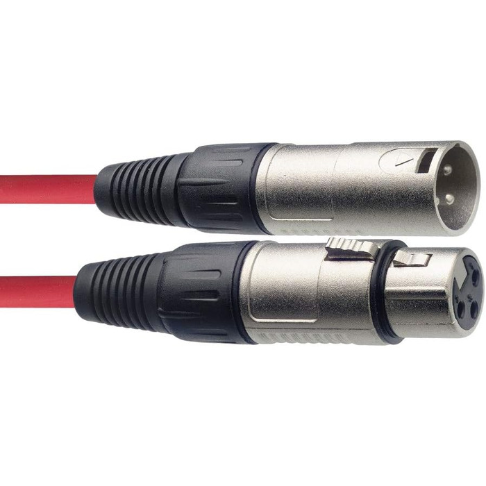 Студійний конденсаторний мікрофон AKG P120 чорний + кабель Stagg XLR-XLR 3 м червоний для запису