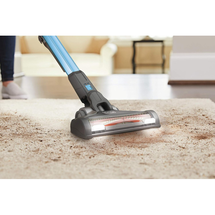 Бездротовий пилосос BLACK+DECKER 4-в-1 36В, 2.0А·год, електрощітка, ручний та вертикальний, безмішковий, з насадкою 2-в-1, акумулятором, зарядним та кріпленням, модель 2019