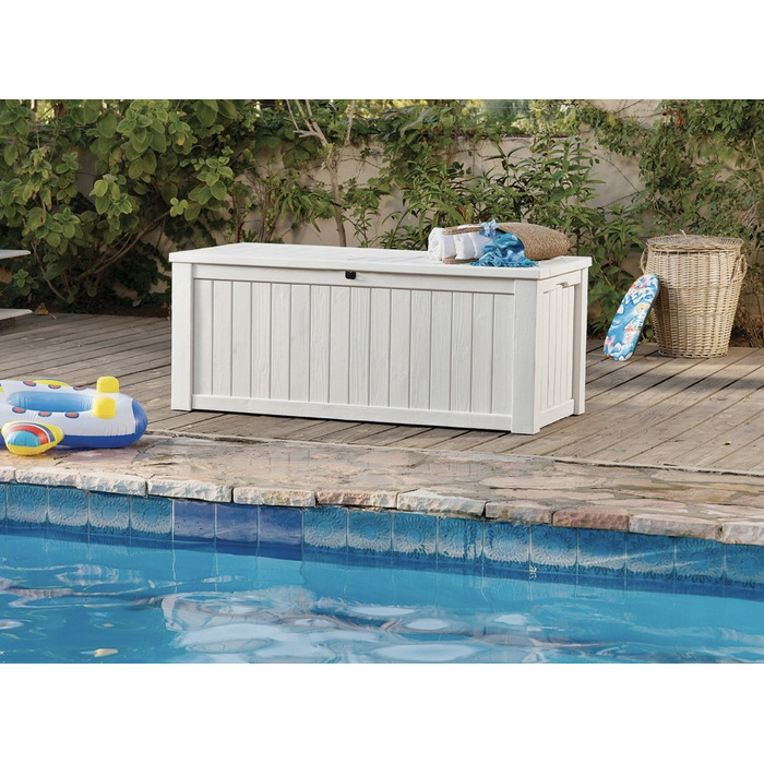 Садова скриня Keter Rockwood Storage Box 570 л, кремова