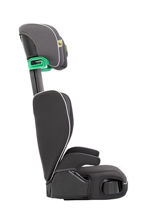 Автокрісло Graco Logico™ L i-Size R 129: 3,5-12 років, 100-150 см, регульовані підлокітники, знімний чохол, кріплення ременем безпеки, чорний колір, Midnight