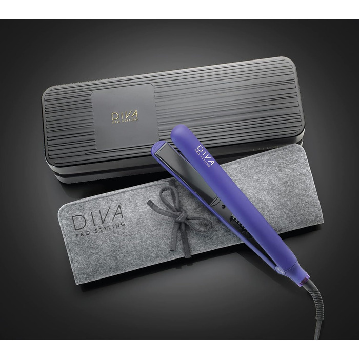 Випрямляч для волосся Diva Pro Styling Digital Styler з автоматичним вимкненням, фіолетовий