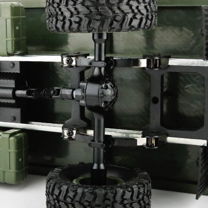 Радіокерований військовий всюдохід-вантажівка s-idee® Militär Truck 1:16 4WD 2.4 GHz