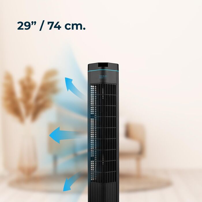 Вентилятор підлоговий Cecotec EnergySilence 790 Skyline 50W 76см з таймером, чорний