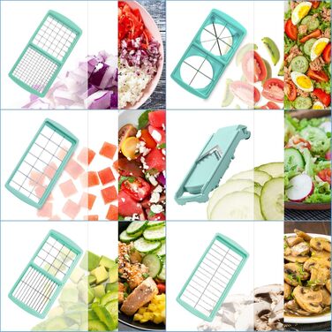 Набір ніжів та подрібнювач Genius Nicer Dicer Fusion Smart 28 предметів для овочів та фруктів