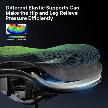 Ігрове крісло EUREKA ERGONOMIC Typhon, ергономічне, з регульованою поперековою та підголівником, 4D підлокітники, для комп'ютера, навантаження до 125 кг, чорний і зелений