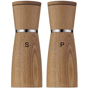 Набір млинків для солі та перцю WMF Ceramill Nature, 2 предмети, керамічний механізм, дерево, 17,9 см