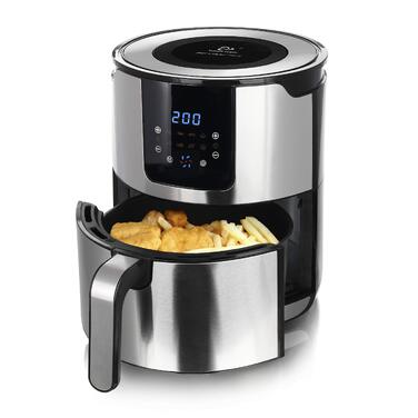 Аерофритюрниця Emerio XXL AF-121914 Smart Fryer 13 л, багатофункціональна піч з ротисатором, кошиком, таймером та функцією сушіння, 1800 Вт, чорна