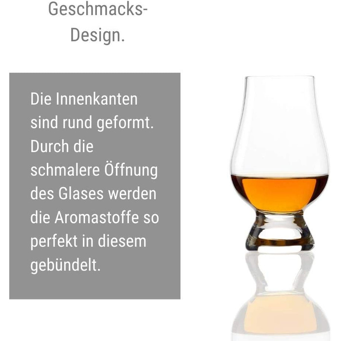 Набір склянок для віскі Glencairn, 4 шт, 190 мл, кришталеве скло, для дегустації, підходить для посудомийної машини