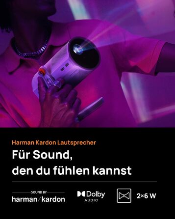 XGIMI MoGo 4 Laser: Портативний проектор з Google TV, Harman Kardon, 550 ANSI лм, до 2.5 год роботи