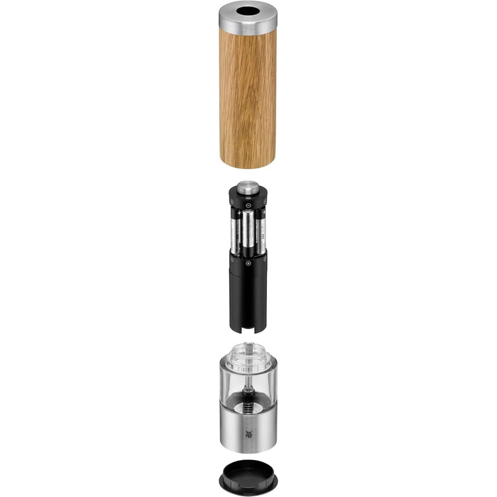 Електричний млин для солі та перцю WMF Ceramill 21,5 см, дуб, нержавіюча сталь, керамічний механізм