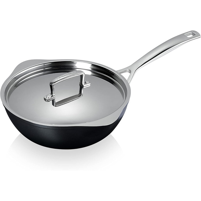 Сковорода Le Creuset Chef з антипригарним покриттям, 24 см, срібна