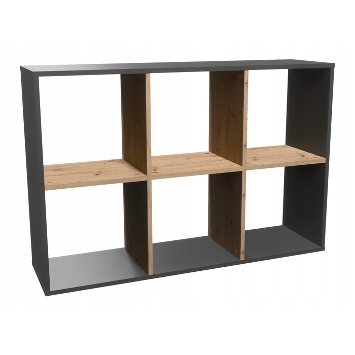 Стелаж TopEshop 110 см x 75 см x 30 см, антрацит