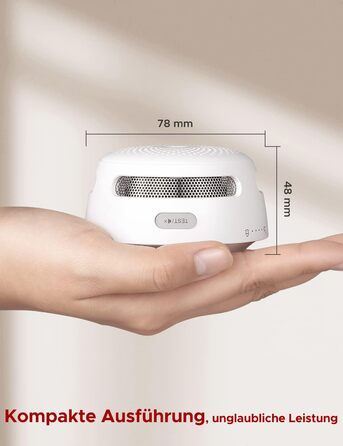 Датчик диму X-Sense Wi-Fi, EN14604, з батареєю, сповіщення в додатку, 1 шт.