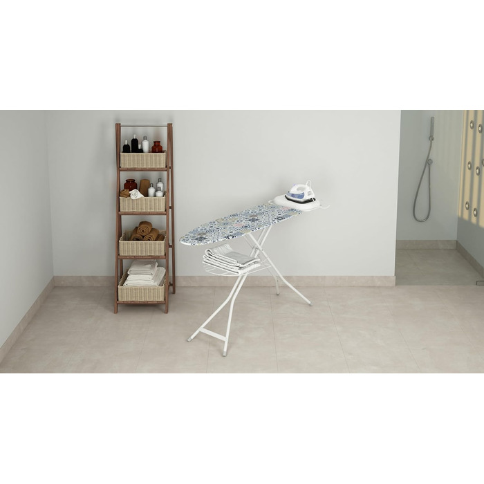 Праска-дошка Colombo STELLA 120x40 см з підставкою для парогенератора, металева, бавовняний чохол, різнокольорова