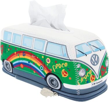 Диспенсер для серветок BRISA VW Collection у вигляді Volkswagen T1 Bulli Bus, неопреновий, зелений, для ванної кімнати