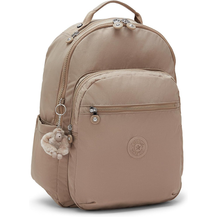 Великий міський рюкзак Kipling SEOUL, синій з бежевим (Tan Beige)