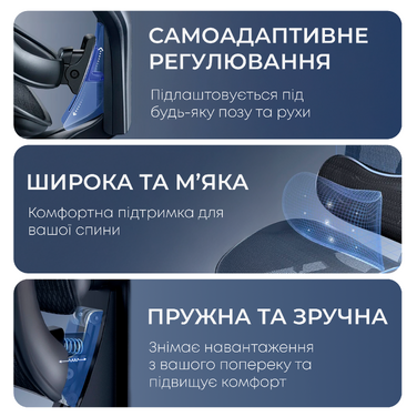 Крісло офісне з підставкою для ніг Sihoo DORO C300L Mesh Black with footrest