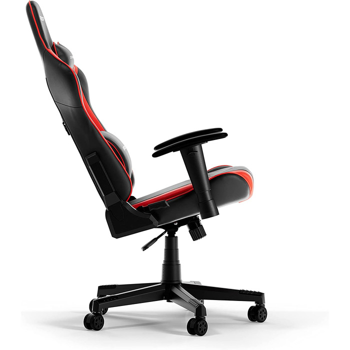 Ігрове крісло DXRacer PRINCE L, чорний та червоний, оригінальна модель, PVC шкіра
