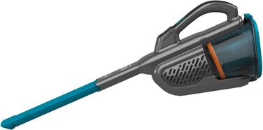 Акумуляторний ручний пилосос BLACK+DECKER Dustbuster BHHV320J, 12В, 25AW, циклонна технологія, без мішка, з висувною щілинною насадкою, титаново-синій