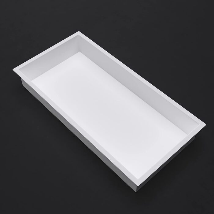 Душова ніша Mai & Mai для ванної, чорна, 30x60x8,3 см, настінна, з нержавіючої сталі, плиткова, легкий монтаж, душова полиця