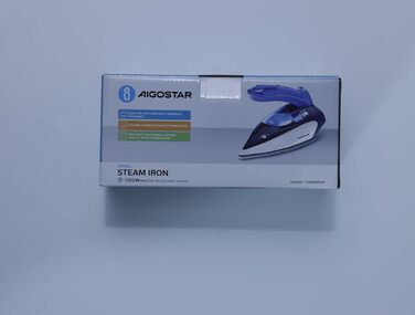 Aigostar портативна міні парова праска для подорожей, складна ручка, 1100 Вт, резервуар 80 мл, легка, декілька температурних режимів