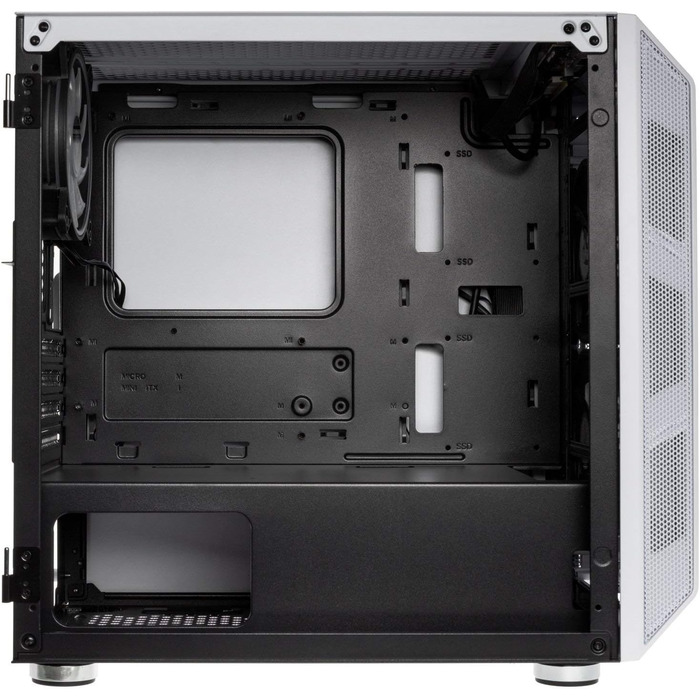 Корпус для ПК KOLINK Citadel Mesh Micro-ATX RGB, білий, з прозорою боковою панеллю, скляний, компактний, підсвітка, для комп'ютера