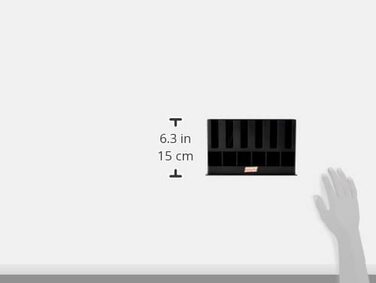 Диспенсер для капсул Nespresso Tavola Swiss 5049031, пластиковий, чорний, на 60 штук, 25x15x7 см