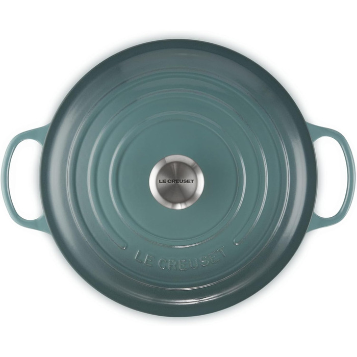 Сковорода Le Creuset Signature з чавуну з кришкою, Ø кругла, 4.2 л, для всіх типів плит, включаючи індукцію, вишнево-червона