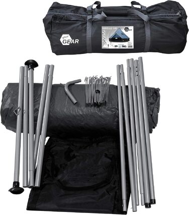 Сімейний намет-тіпі your GEAR Ravello 500 для 6-8 осіб, водонепроникний кемпінговий намет (діаметр 5 м, висота 3 м, водостійкість 5000 мм, UV 50+ захист)