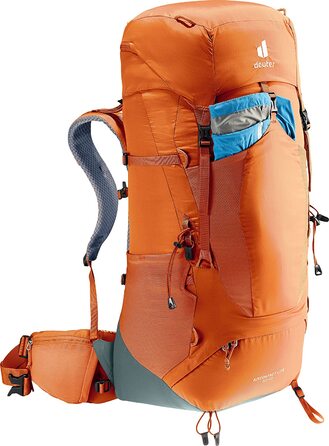 Туристичний рюкзак Deuter Aircontact Lite 50+10 л, chestnut-teal, легкий, для трекінгу