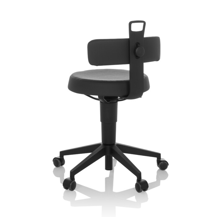 Робочий табурет / балансирне крісло TOP WORK FLEX PU black hjh OFFICE