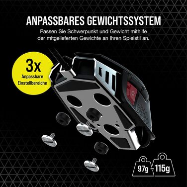 Ігрова миша Corsair M65 RGB Ultra Wired Tunable FPS, чорна