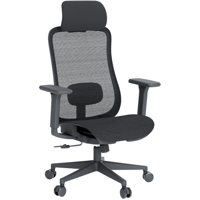 Крісло офісне OfficePro Wave OC670-B-B-B