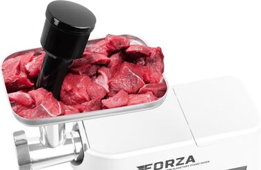 Кухонний комбайн ECG FORZA 5500 Giorno Bianco, 1500 Вт, сенсорний дисплей, нержавіюча сталь/білий