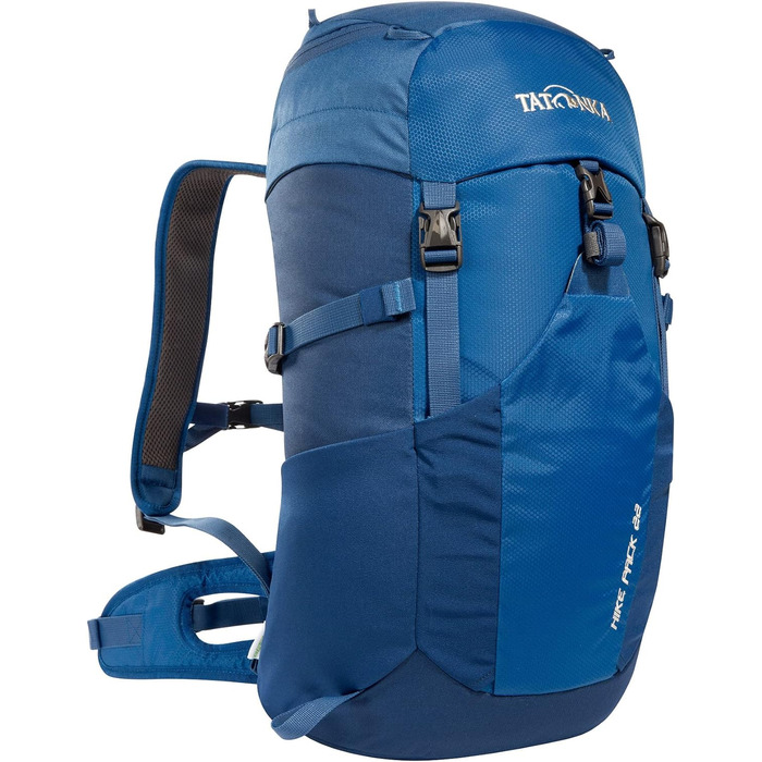Рюкзак для походів Tatonka Hike Pack 22 л з вентиляцією спини та дощовиком, легкий і зручний, синій/темно-синій
