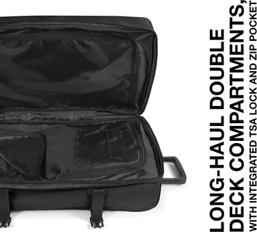 Валіза Eastpak TRANVERZ L, 121 л, чорна, 79x40x33 см