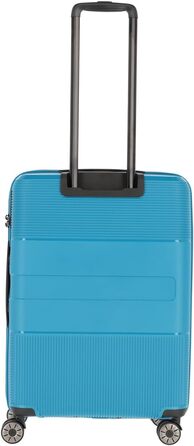 Жорсткий валізний тролей Travelite WAAL 65 см із розширенням, TSA-замком, бірюзовий, середній, 65–75 л, міцний корпус, екологічна підкладка
