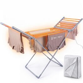 Електрична сушарка для білизни Silvergear з захисним чохлом, 230 Вт, 147×54×94 см, преміум-якість