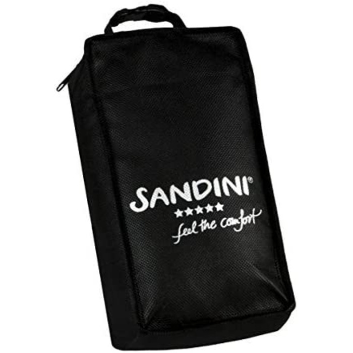 Подушка для подорожей SANDINI TravelFix Slim, плюш, ергономічна підтримка, з чохлом, зебра, преміум якість, зроблено в ЄС