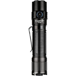 Ліхтарик TrustFire T21R LED 2600 люмен, акумулятор 5000мАг, 5 режимів, IPX8 водонепроникний, тактичний, для кемпінгу, туризму, надзвичайних ситуацій, коричневий