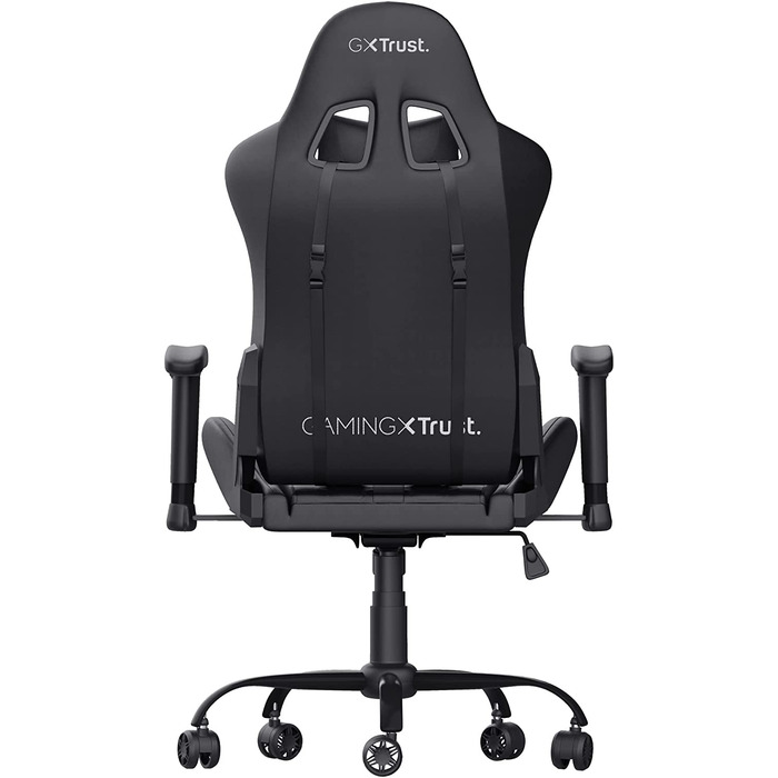 Ігрове крісло Trust Gaming GXT 708 Resto, чорне, ергономічне, 360° обертання, знімні подушки, регульована висота, офісне комп'ютерне крісло
