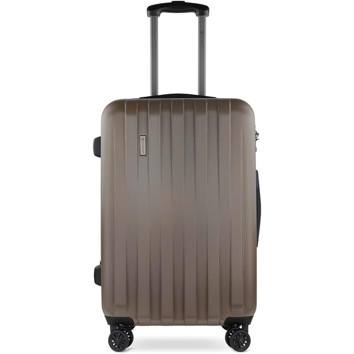 Валіза Bugatti Lima 67x45x27,5 см, 58,1 л, жорсткий корпус, 4 колеса, з TSA-замком, чорна
