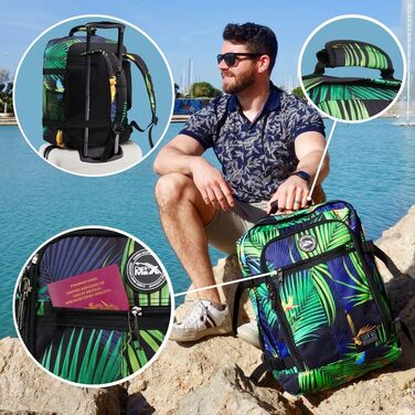 Рюкзак Cabin Max Metz 30L для ручної поклажі EasyJet 45x36x20 см, з переробленого поліестеру, місткий, з компресійними ременями