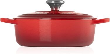 Гусятниця Le Creuset з чавуну, 24 см, вишнева, преміум якість