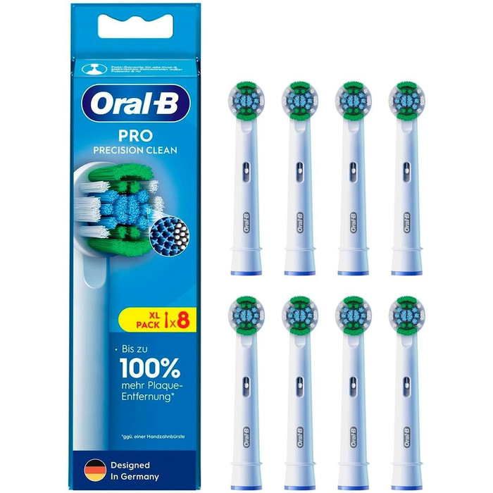 Смінні насадки для електричної зубної щітки Oral-B Precision Clean, 8 шт.