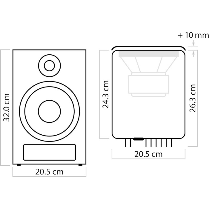 Nubert nuPro XS-4000 RC: Поличкові акустичні системи Bluetooth 2.0 (білі) - бездротові Hi-Res колонки aptX HD