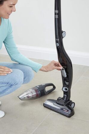 Автомобільний пилосос Black+Decker Dustbuster Flexi PD1200AV 12V, безмішковий, з гнучким шлангом, насадками та адаптером для прикурювача