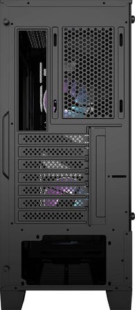 Корпус MSI MAG FORGE 100R Mid-Tower ATX, чорний, з RGB підсвіткою, 2x USB 3.1, 2x 120 мм A-RGB вентилятори, 1x 120 мм вентилятор